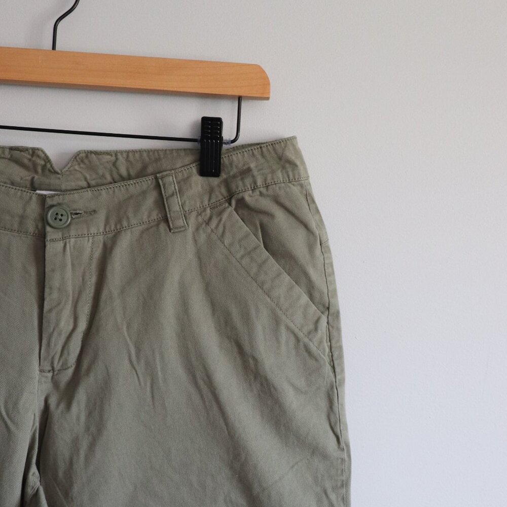 Columbia‎ Women's Sz 10 Green Activewear Cotton Hiking Pocket Athletic Shorts - Picture 4 of 11